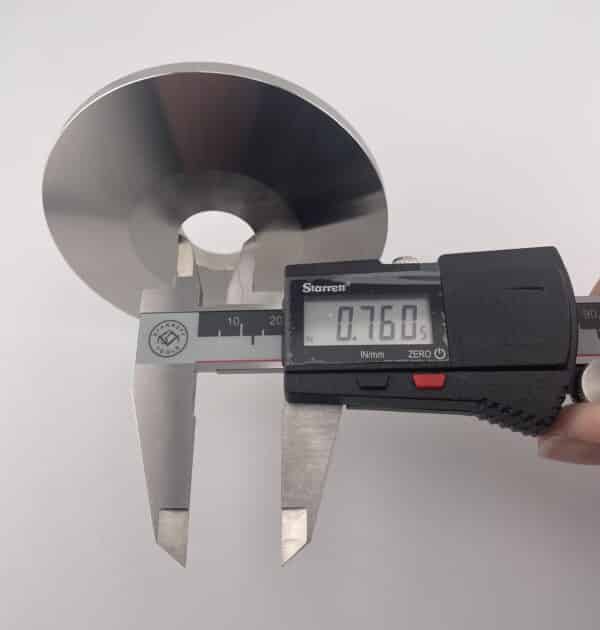 Arbor Bench Grinding Washers 3-3/8" OD x 3/4" ID - Stainless Steel CNC Machined - Image 5
