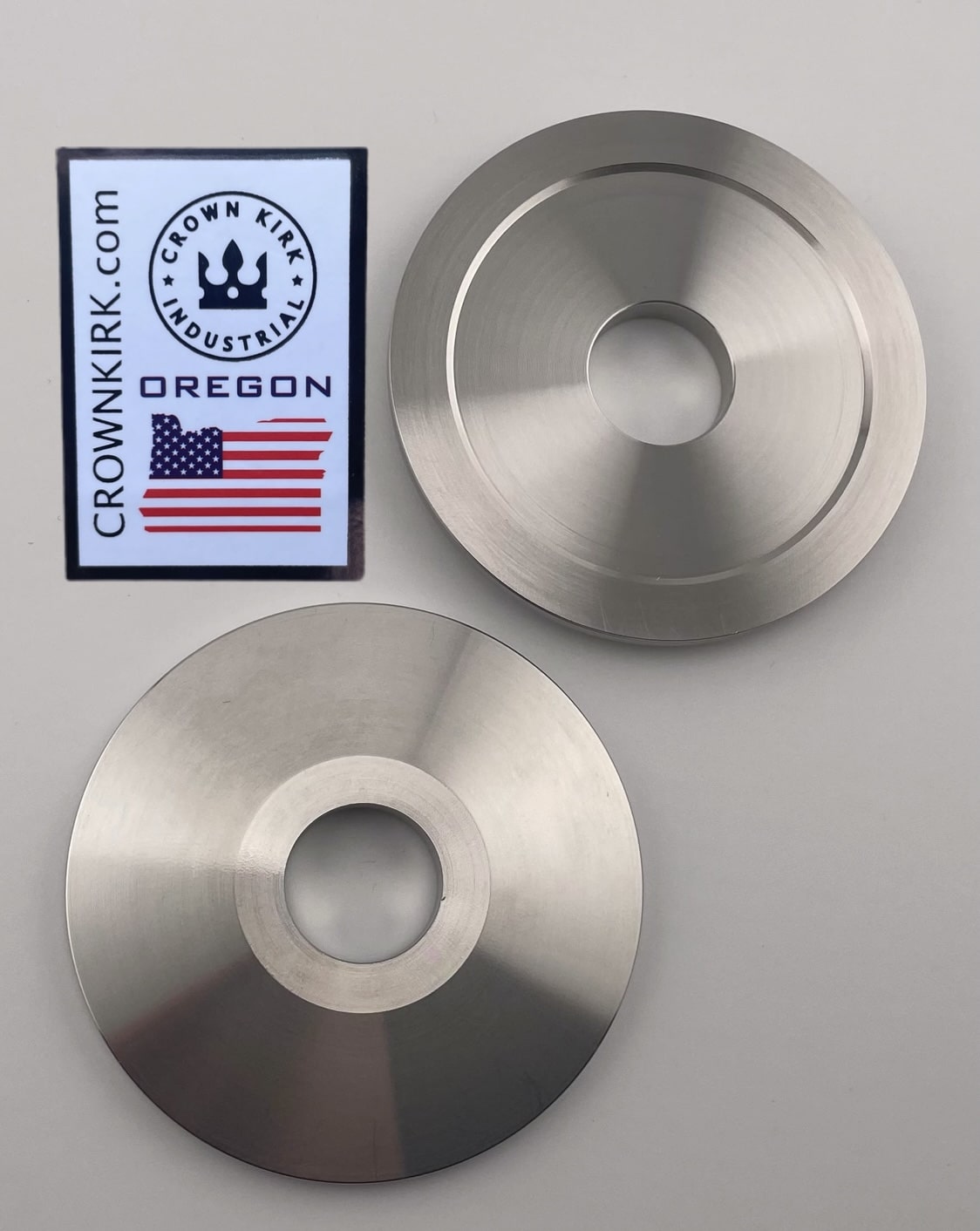 Arbor Bench Grinding Washers 2-3/8" OD x 5/8" ID - Stainless Steel CNC Machined