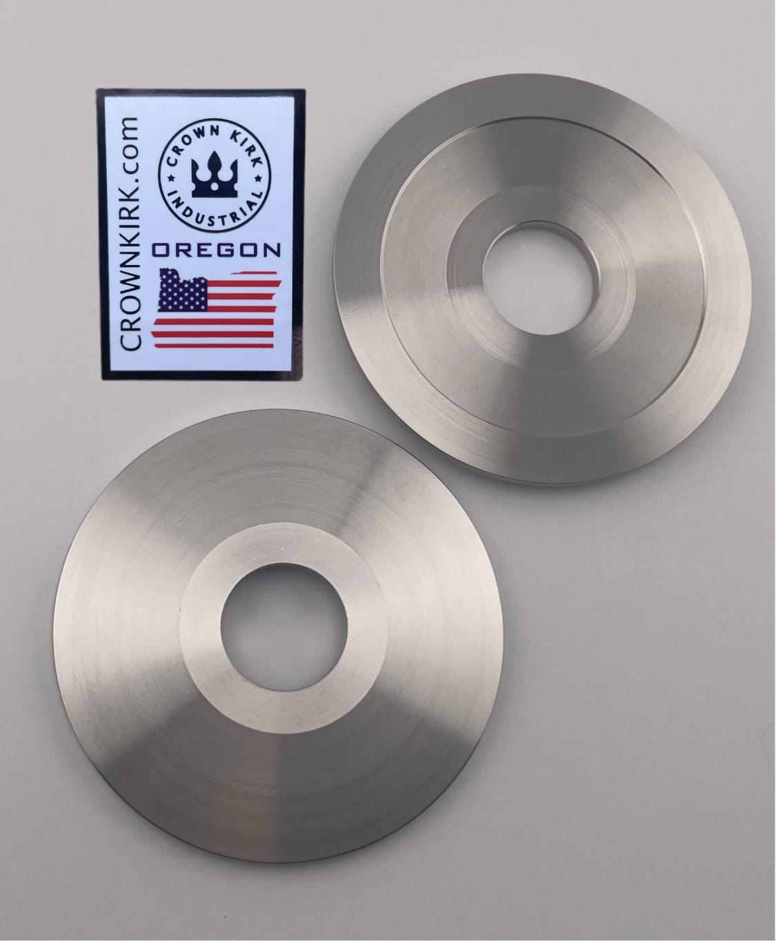 Arbor Bench Grinding Washers 2-3/4" OD x 3/4" ID - Stainless Steel CNC Machined