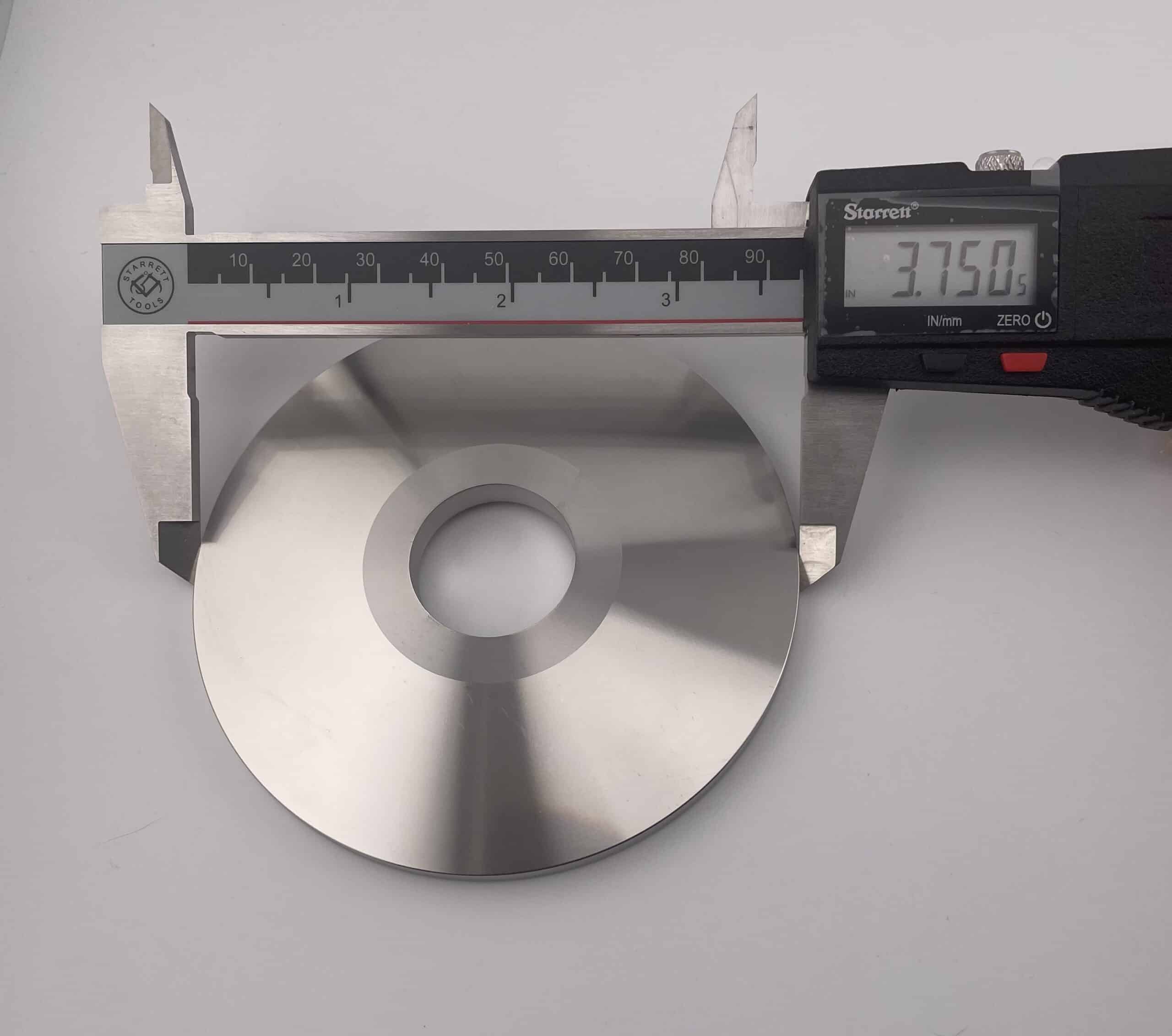 Arbor Bench Grinding Washers 3-3/4" OD x 1.00" ID - Stainless Steel CNC Machined - Image 5