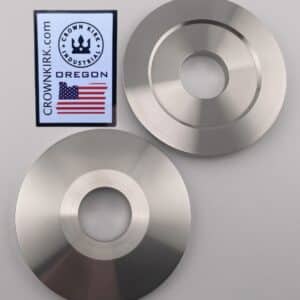 Arbor Bench Grinding Washers 3-3/4" OD x 1.00" ID - Stainless Steel CNC Machined