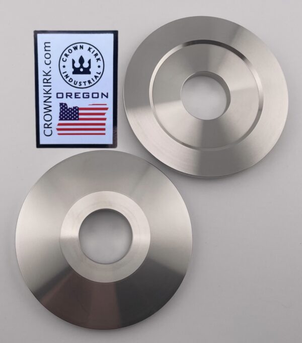 Arbor Bench Grinding Washers 3-3/4" OD x 3/4" ID - Stainless Steel CNC Machined