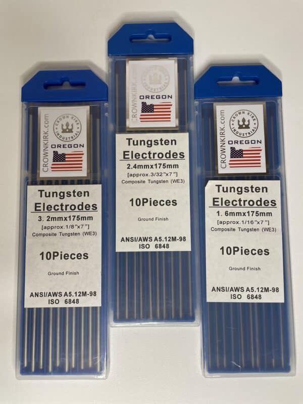 TIG Welding Tungsten Rod Electrodes Tri-Composite (Purple, WE3), 3/32", 10 Pack - Image 4