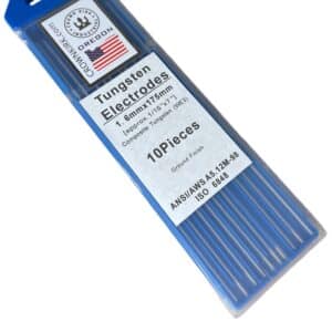 TIG Welding Tungsten Rod Electrodes Tri-Composite (Purple, WE3), 1/16", 10 Pack