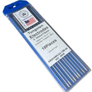 TIG Welding Tungsten Rod Electrodes Tri-Composite (Purple, WE3), 1/8", 10 Pack