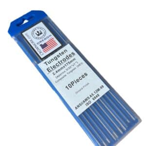 TIG Welding Tungsten Rod Electrodes Tri-Composite (Purple, WE3), 3/32", 10 Pack