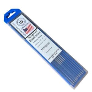 TIG Welding Tungsten Rod Electrodes 2% Lanthanated (Blue, WL20), 1/16", 10 Pack