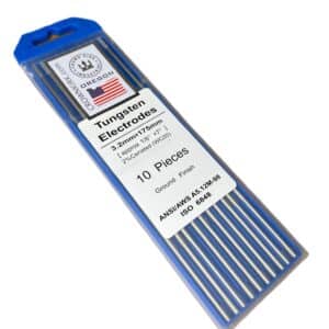 TIG Welding Tungsten Rod Electrodes 2% Ceriated (Grey, WC20), 1/8", 10 Pack