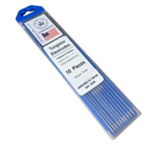 TIG Welding Tungsten Rod Electrodes 2% Ceriated (Grey, WC20), 1/16", 10 Pack
