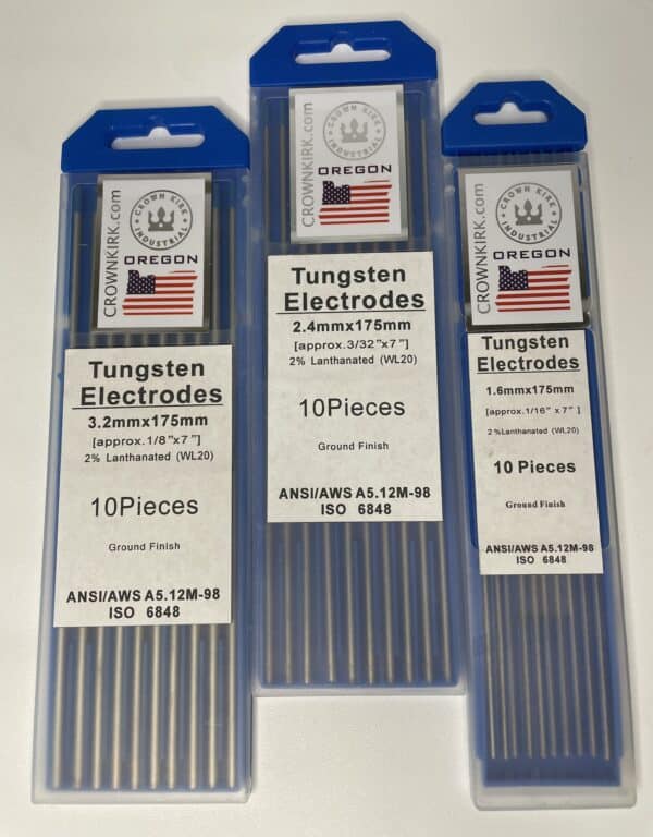 TIG Welding Tungsten Rod Electrodes 2% Lanthanated (Blue, WL20), 1/8", 10 Pack - Image 4