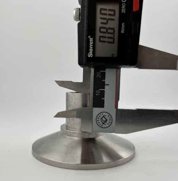 .670" Arbor Flange Washer for Bench Grinder – 2.5" OD Stainless Steel Keyed - Image 2