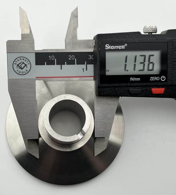 .670" Arbor Flange Washer for Bench Grinder – 2.5" OD Stainless Steel Keyed - Image 4