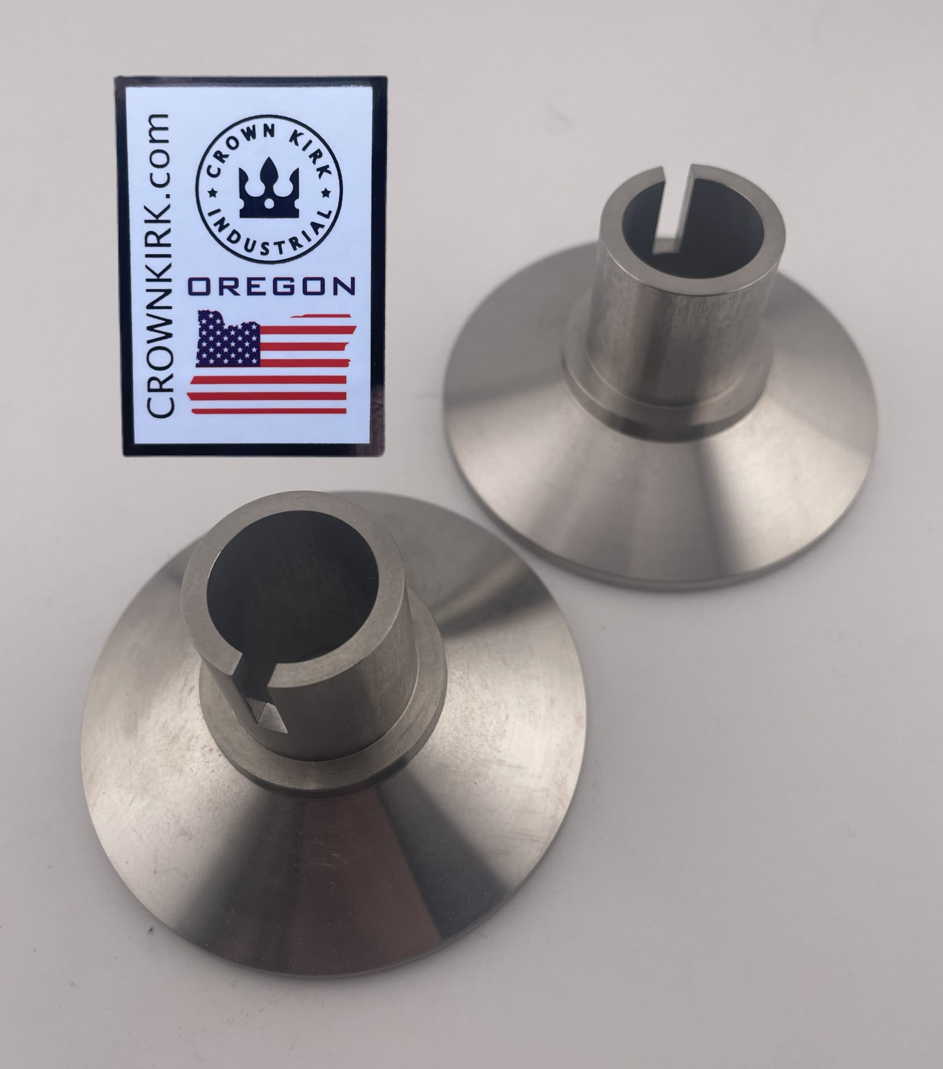 .670" Arbor Flange Washer for Bench Grinder – 2.5" OD Stainless Steel Keyed